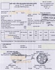 Hóa đơn nộp lệ phí trước bạ nhà, đất